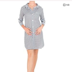 Hiho Sun protection dress- Barbara Beach UPF50 Dress - Night Sky Stripe size med